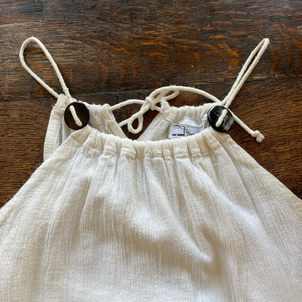 Vintage y2k white gauzy tank top